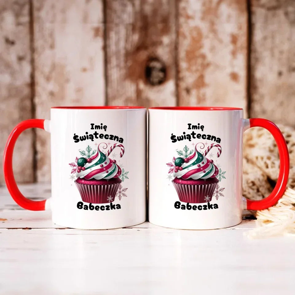 Świąteczna Babeczka | Personalizowany kubek świąteczny BN30 - StoryCups.pl