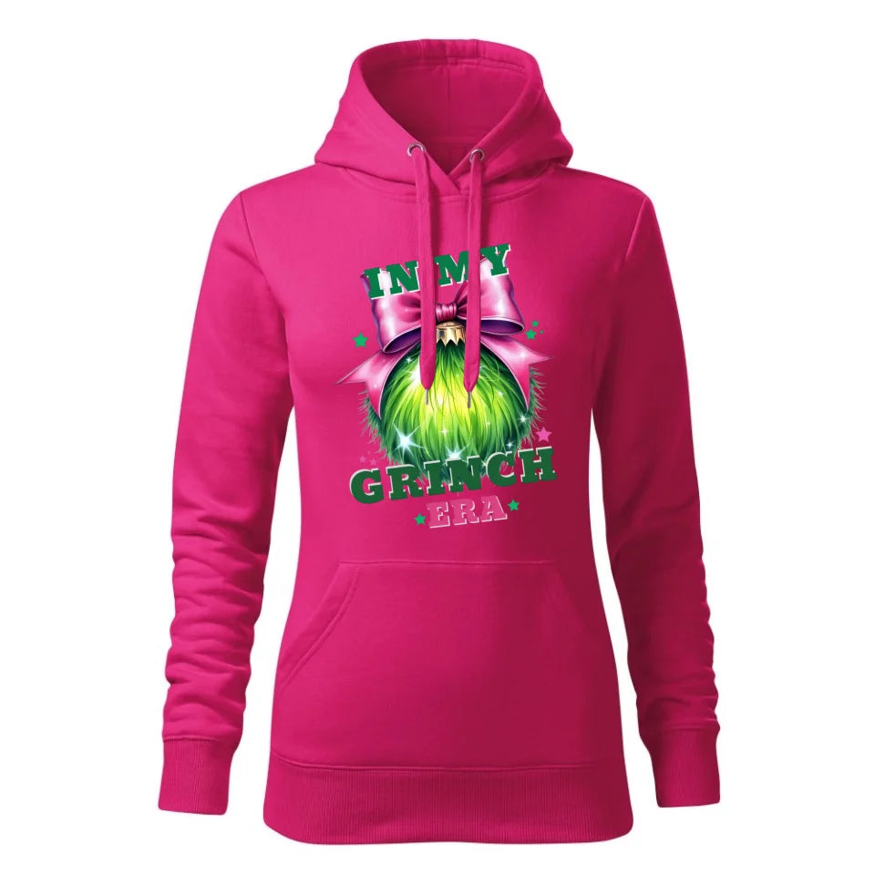 Świąteczna bluza damska z kapturem różowa na prezent personalizacja hoodie