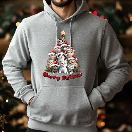 Świąteczna bluza męska z kapturem na prezent hoodie personalizacja