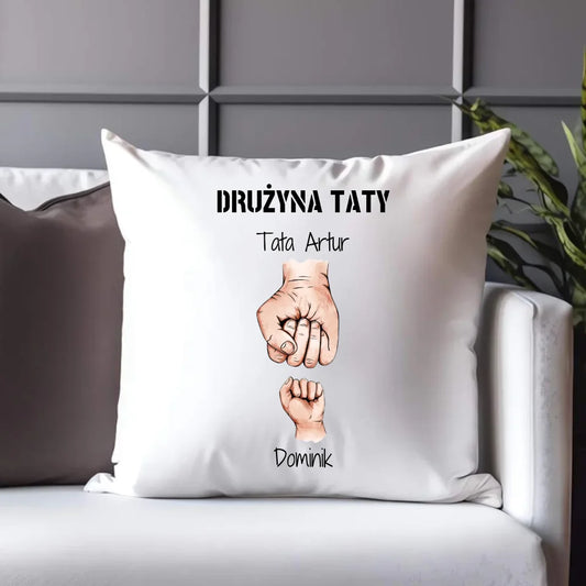 Personalizowana poduszka dla taty prezent na Dzień Ojca Święta Urodziny