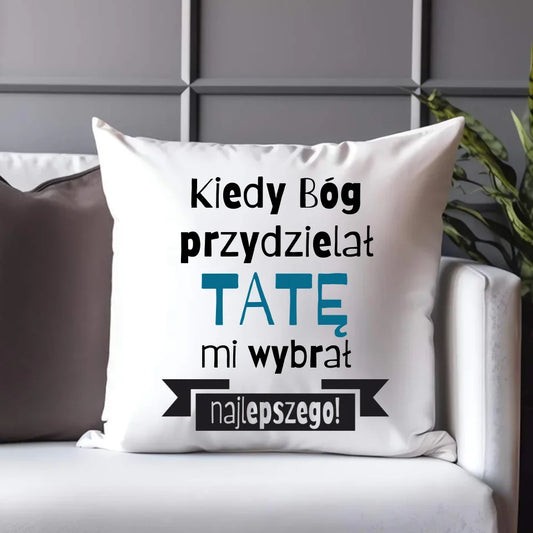 Personalizowana poduszka dla taty prezent na Dzień Ojca Święta Urodziny