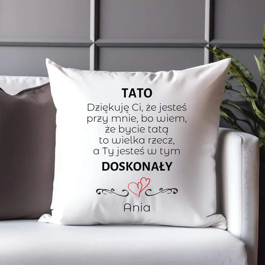 Personalizowana poduszka dla taty prezent na Dzień Ojca Święta Urodziny