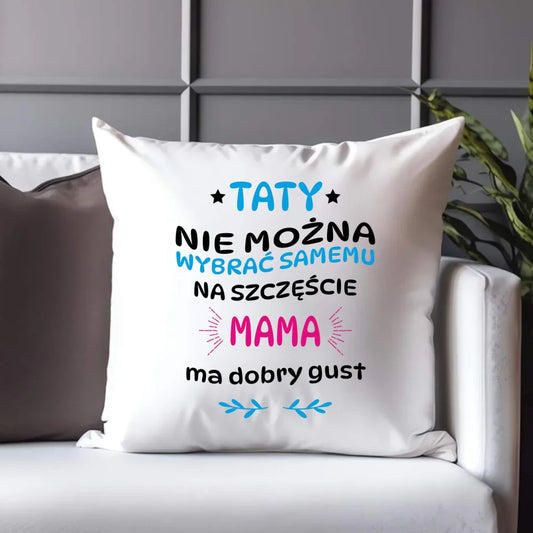 Personalizowana poduszka dla taty prezent na Dzień Ojca Święta Urodziny