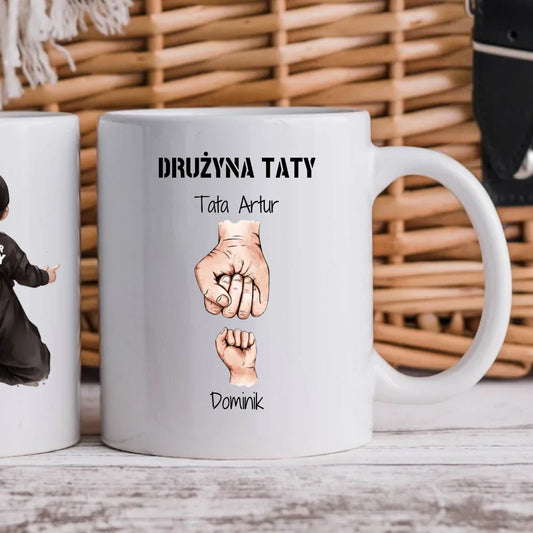 Personalizowany kubek dla taty prezent na Dzień Ojca Święta Urodziny