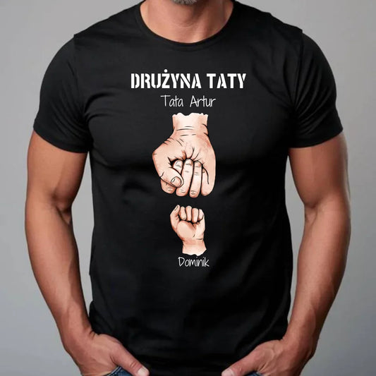 Personalizowana koszulka dla taty – T-shirt z nadrukiem prezent dla taty na Dzień Ojca, urodziny