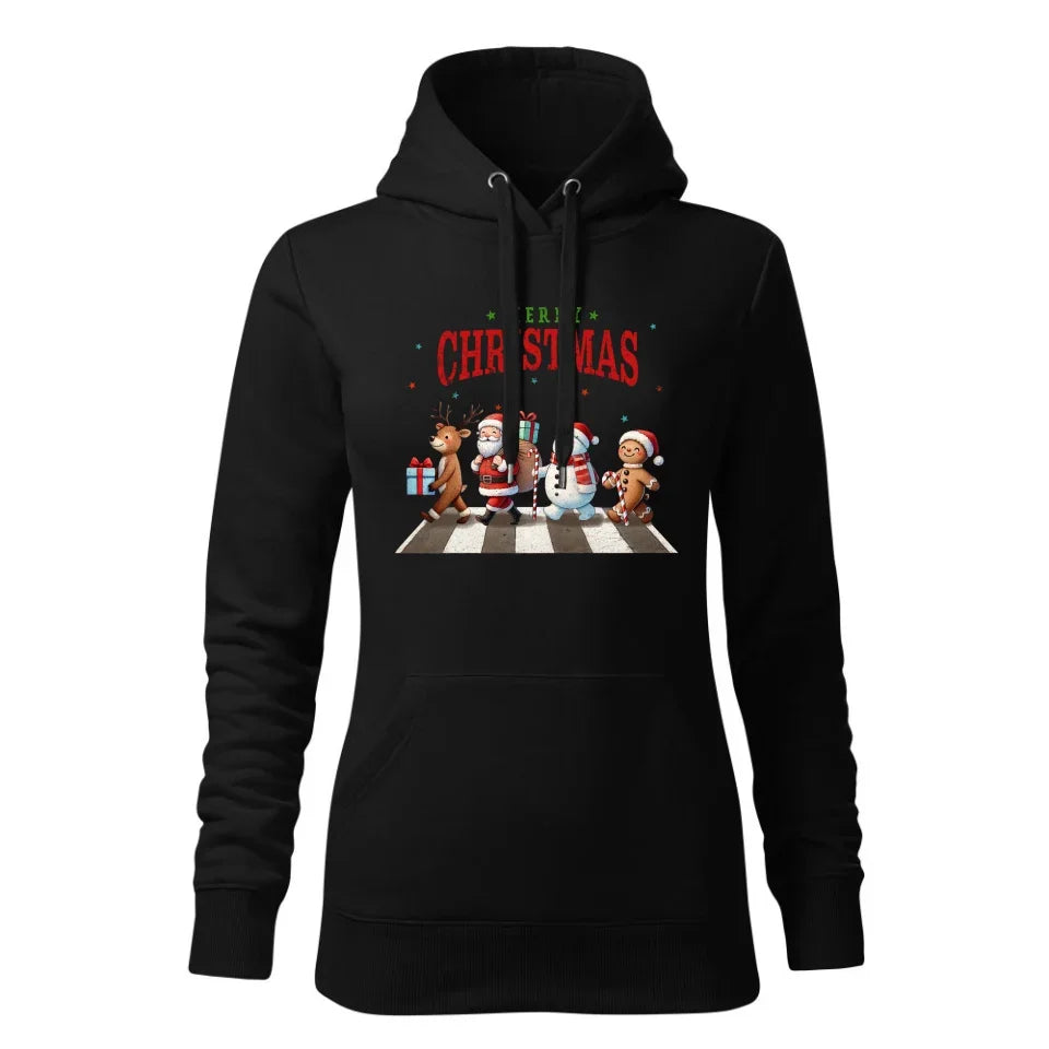 Merry Christmas | Świąteczna bluza damska z kapturem BN06 - StoryCups.pl