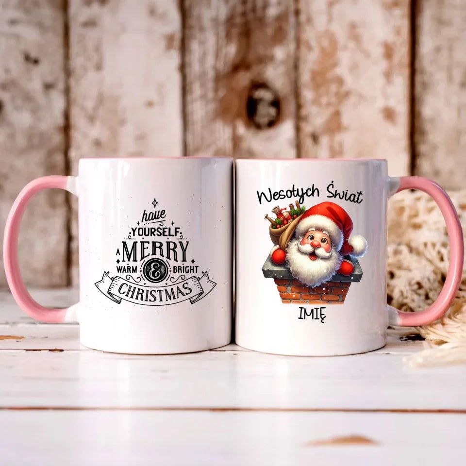 Mikołaj | Świąteczny kubek z imieniem BN08 - StoryCups.pl