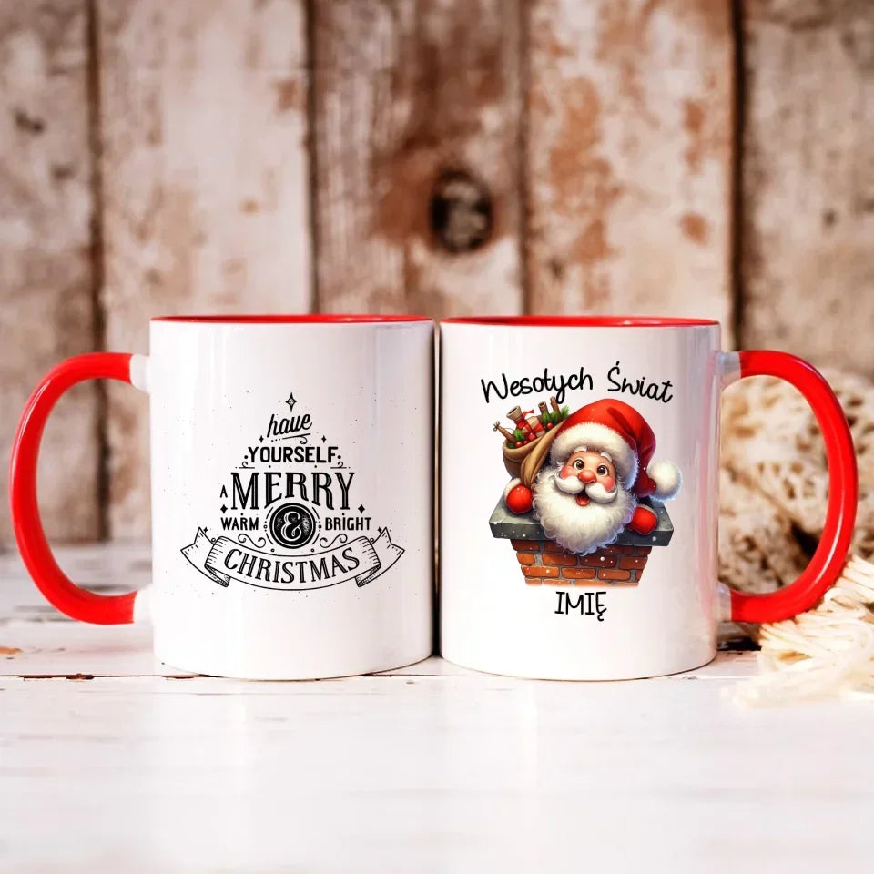 Mikołaj | Świąteczny kubek z imieniem BN08 - StoryCups.pl