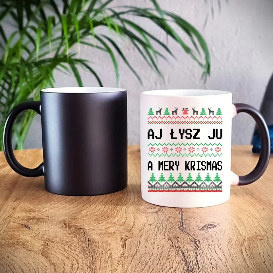 Aj łysz ju a mery krismas | Świąteczny kubek BN12 - StoryCups.pl
