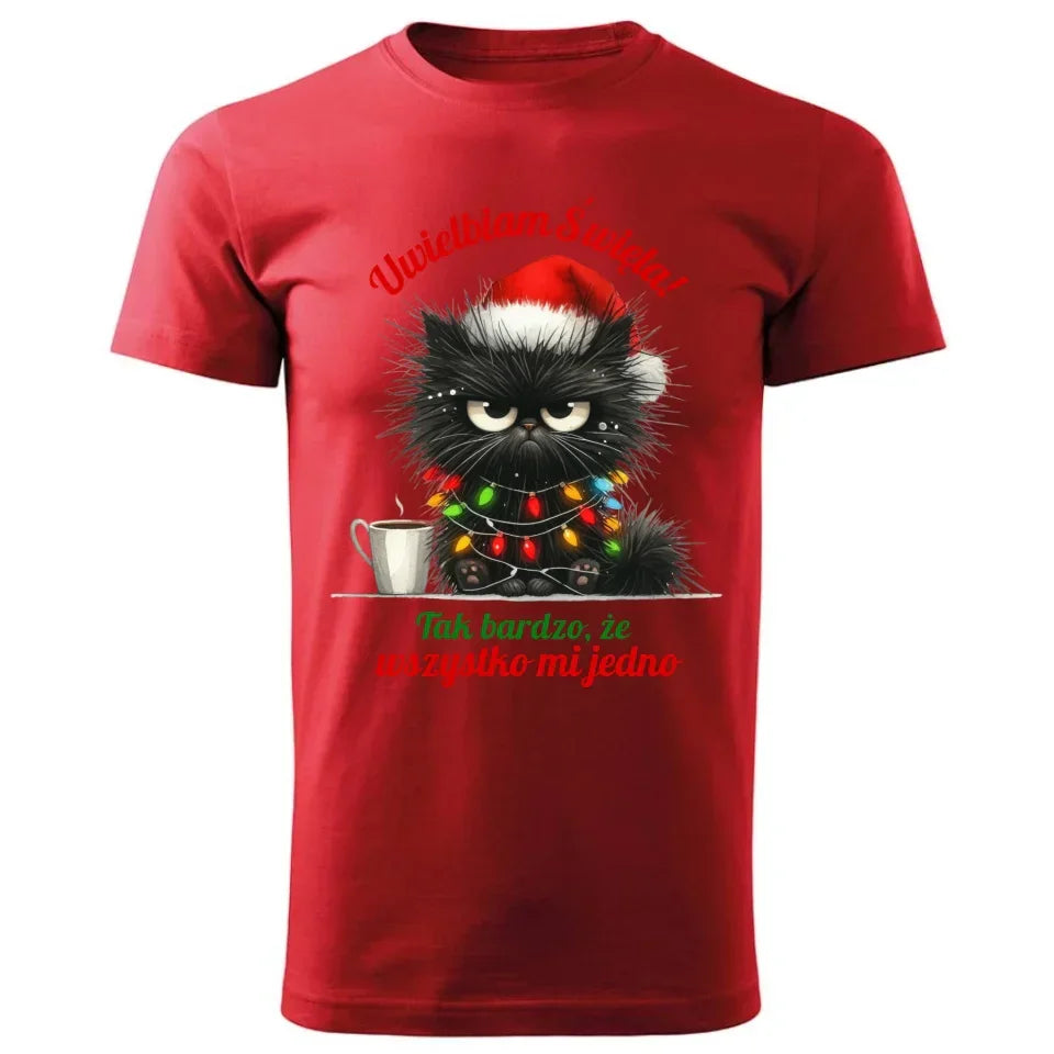 Wszystko mi jedno | Świąteczna koszulka męska BN35 - StoryCups.pl