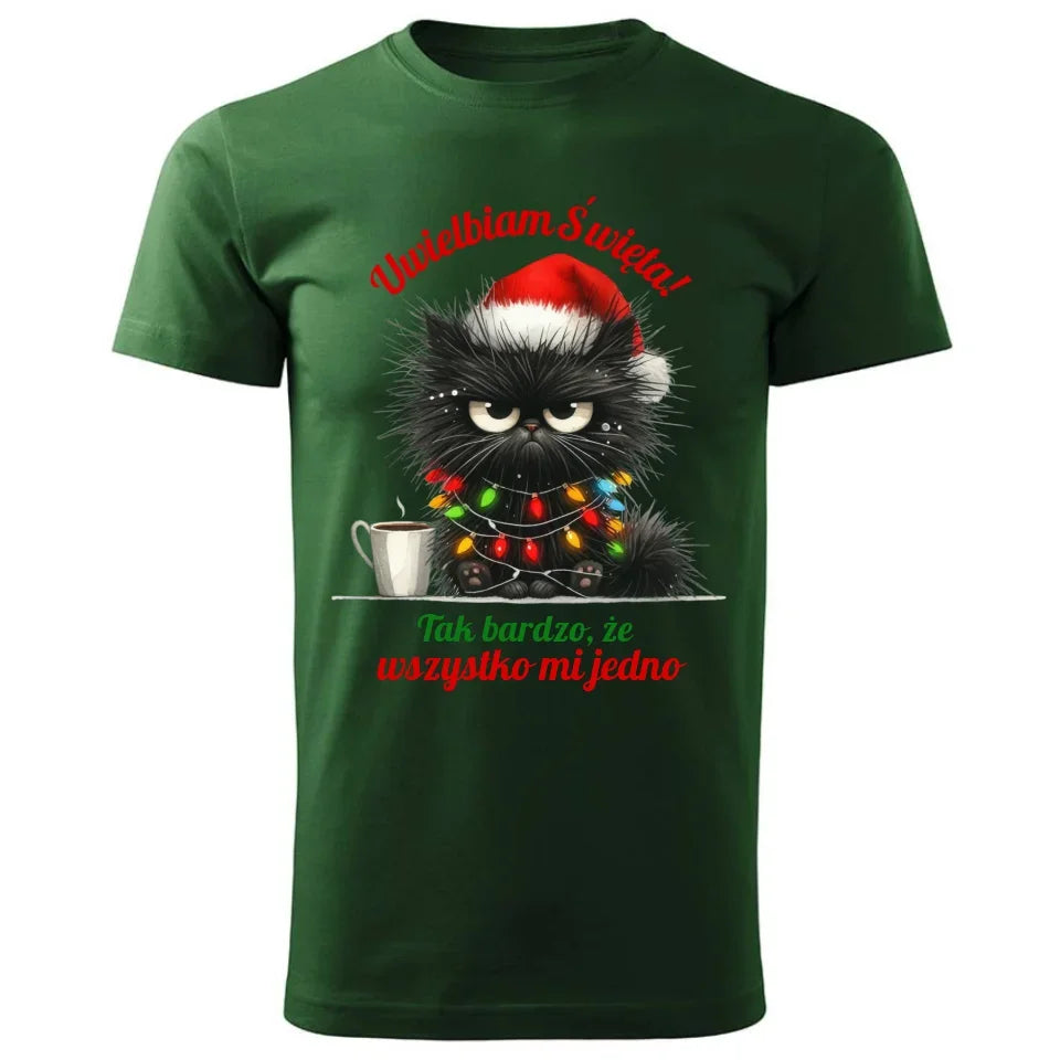 Wszystko mi jedno | Świąteczna koszulka męska BN35 - StoryCups.pl