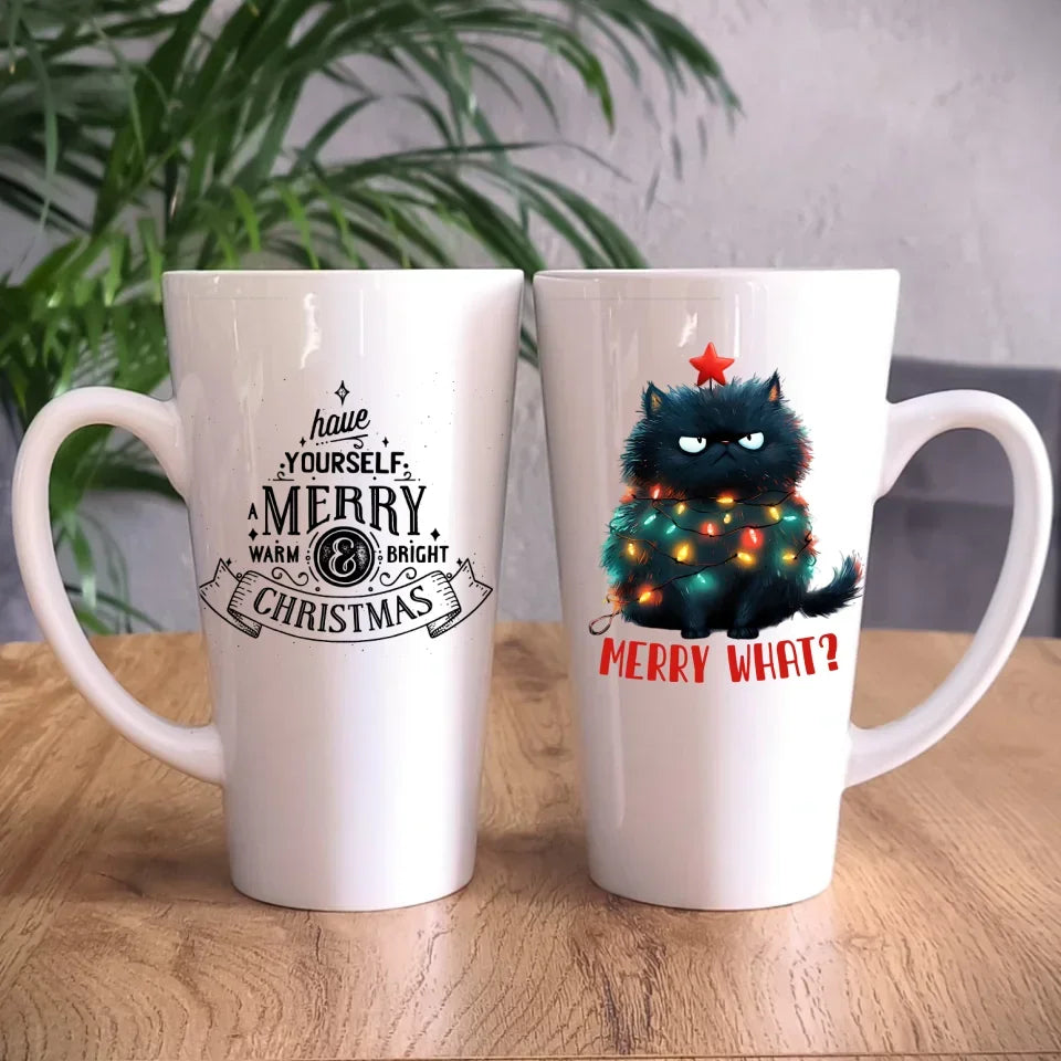 Merry what? | Świąteczny kubek BN37 - StoryCups.pl