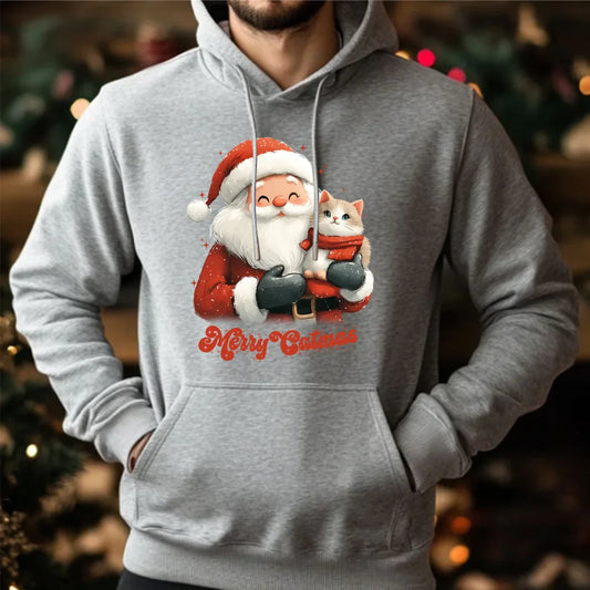 Świąteczna bluza męska z kapturem na prezent hoodie personalizacja