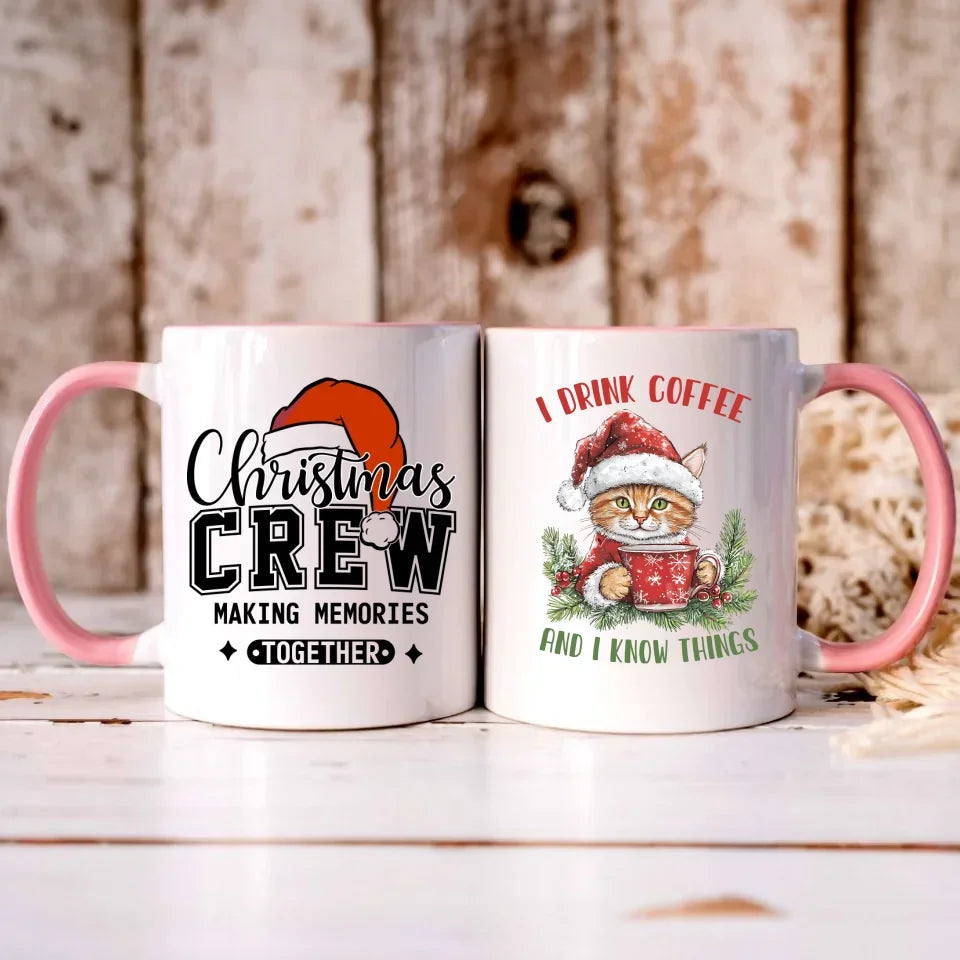 I drink coffee and I know things | Świąteczny kubek BN39 - StoryCups.pl