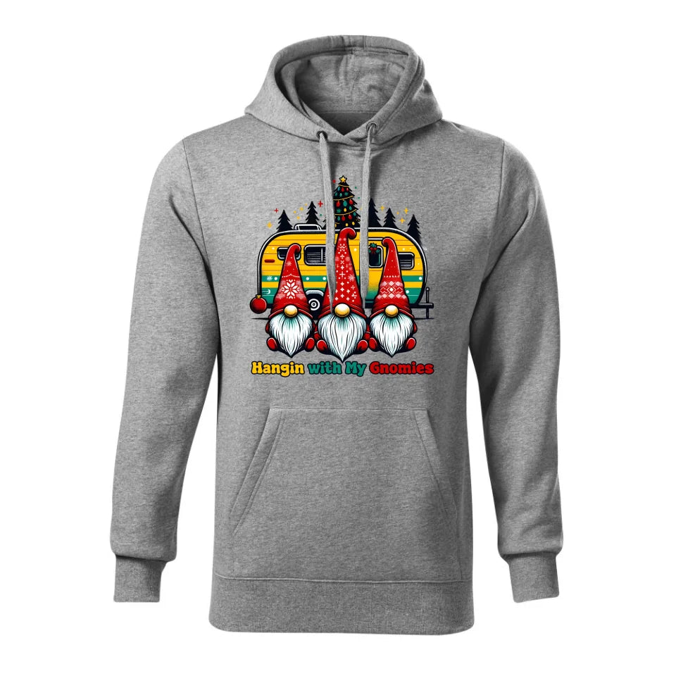 Świąteczna bluza męska z kapturem szara na prezent personalizacja hoodie Święta Boże Narodzenie Mikołajki