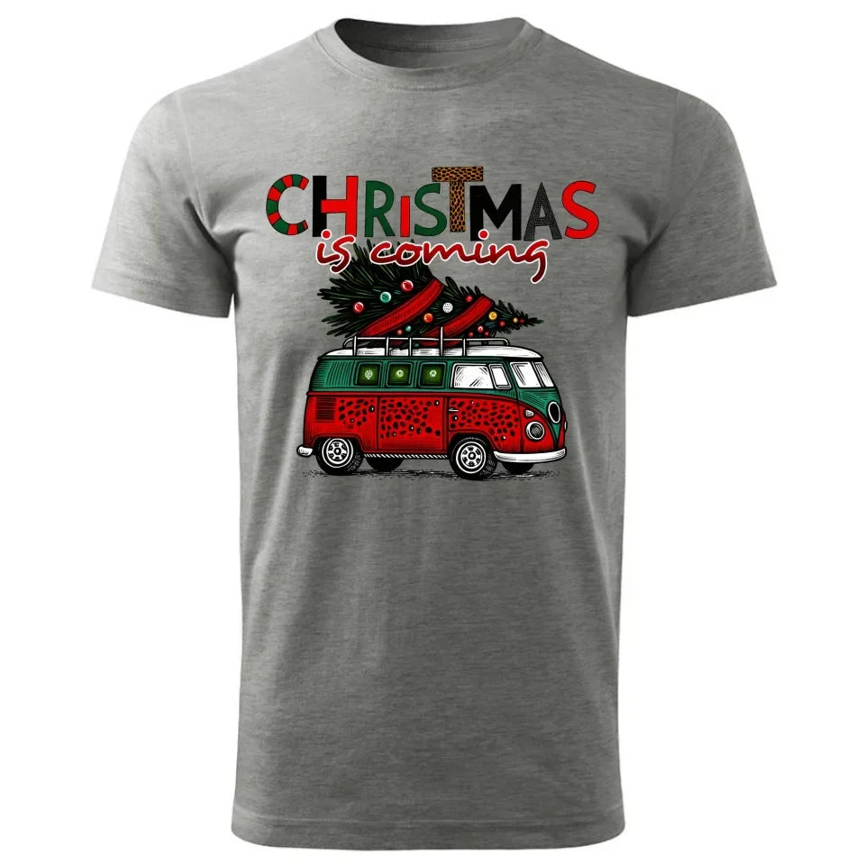 Christmas is coming | Świąteczna koszulka męska BN42 - StoryCups.pl