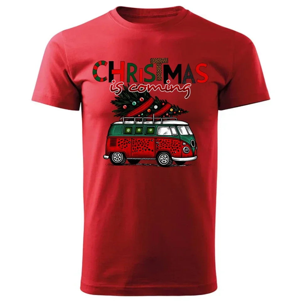 Christmas is coming | Świąteczna koszulka męska BN42 - StoryCups.pl