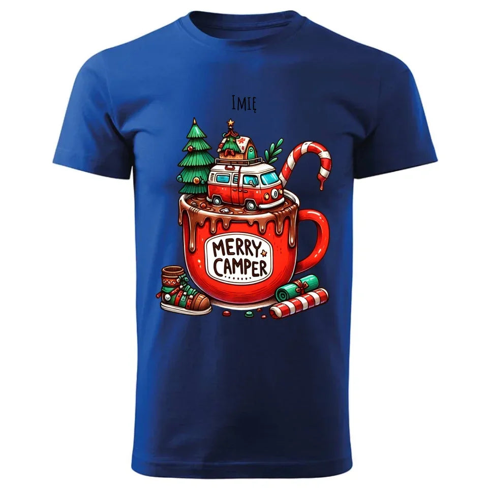 Merry Camper | Personalizowana koszulka męska świąteczna BN43 - StoryCups.pl