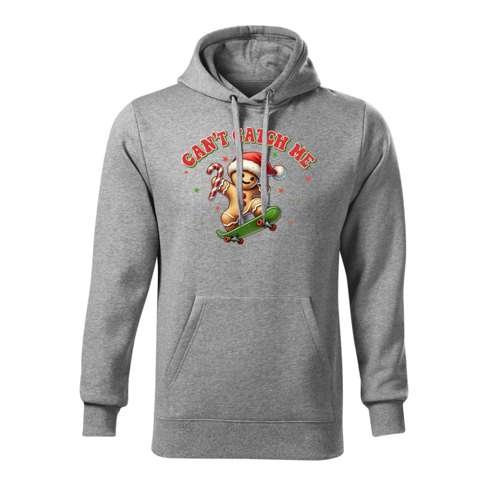 Świąteczna bluza męska z kapturem szara na prezent personalizacja hoodie Święta Boże Narodzenie Mikołajki