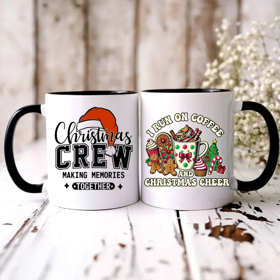 I run on coffee | Świąteczny kubek BN47 - StoryCups.pl