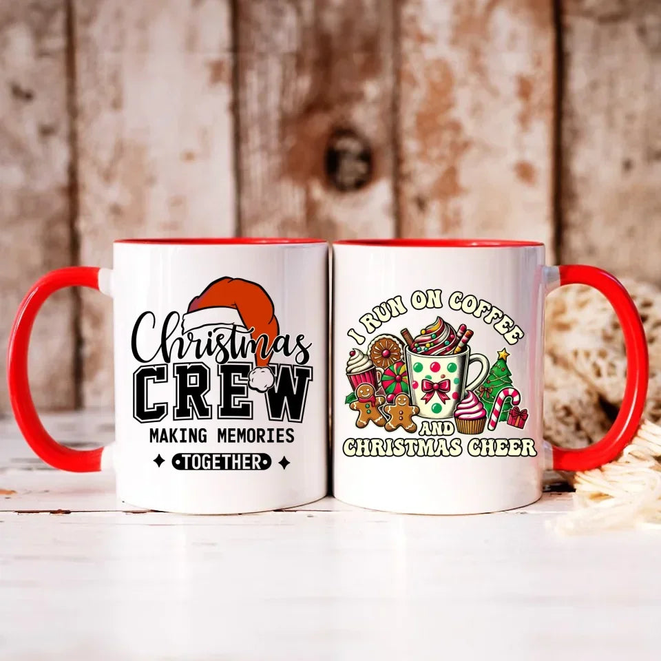 I run on coffee | Świąteczny kubek BN47 - StoryCups.pl