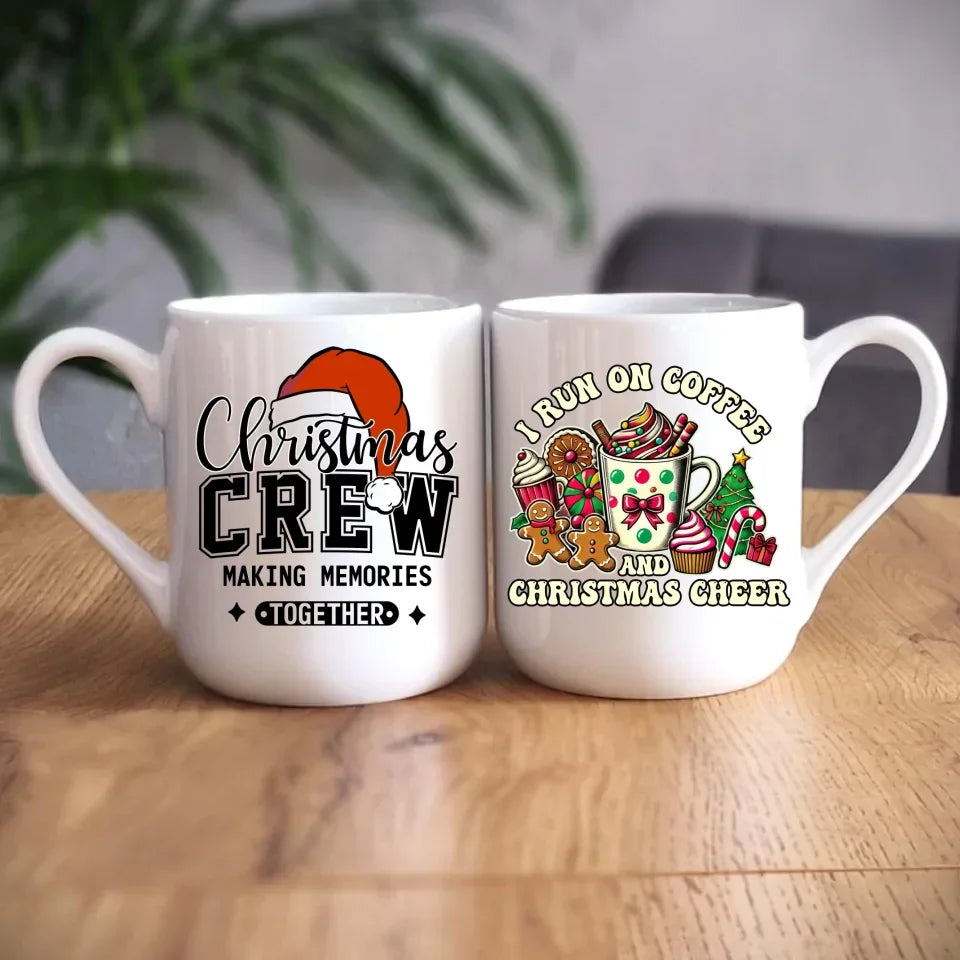 I run on coffee | Świąteczny kubek BN47 - StoryCups.pl