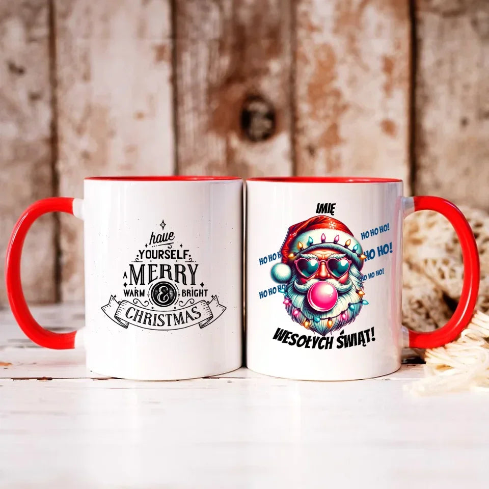 Mikołaj | Świąteczny kubek z imieniem na Mikołajki BN17 - StoryCups.pl