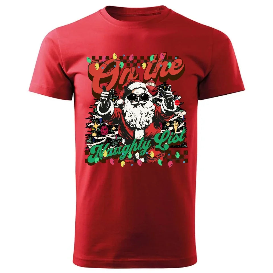 Na liście niegrzecznych | Świąteczna koszulka męska BN50 - StoryCups.pl