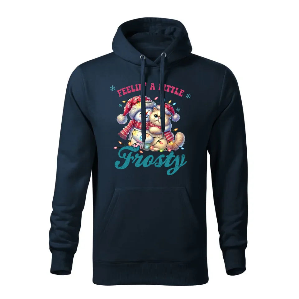 Świąteczna bluza męska z kapturem granatowa na prezent personalizacja hoodie Święta Boże Narodzenie Mikołajki