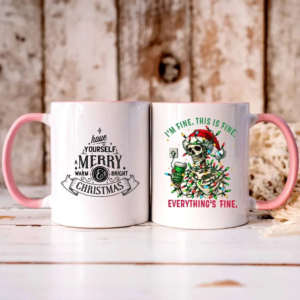 Everything's fine | Świąteczny kubek BN55 - StoryCups.pl