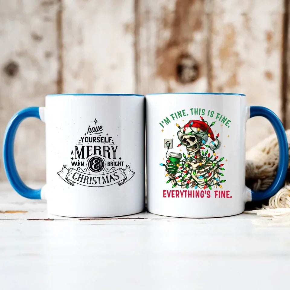 Everything's fine | Świąteczny kubek BN55 - StoryCups.pl