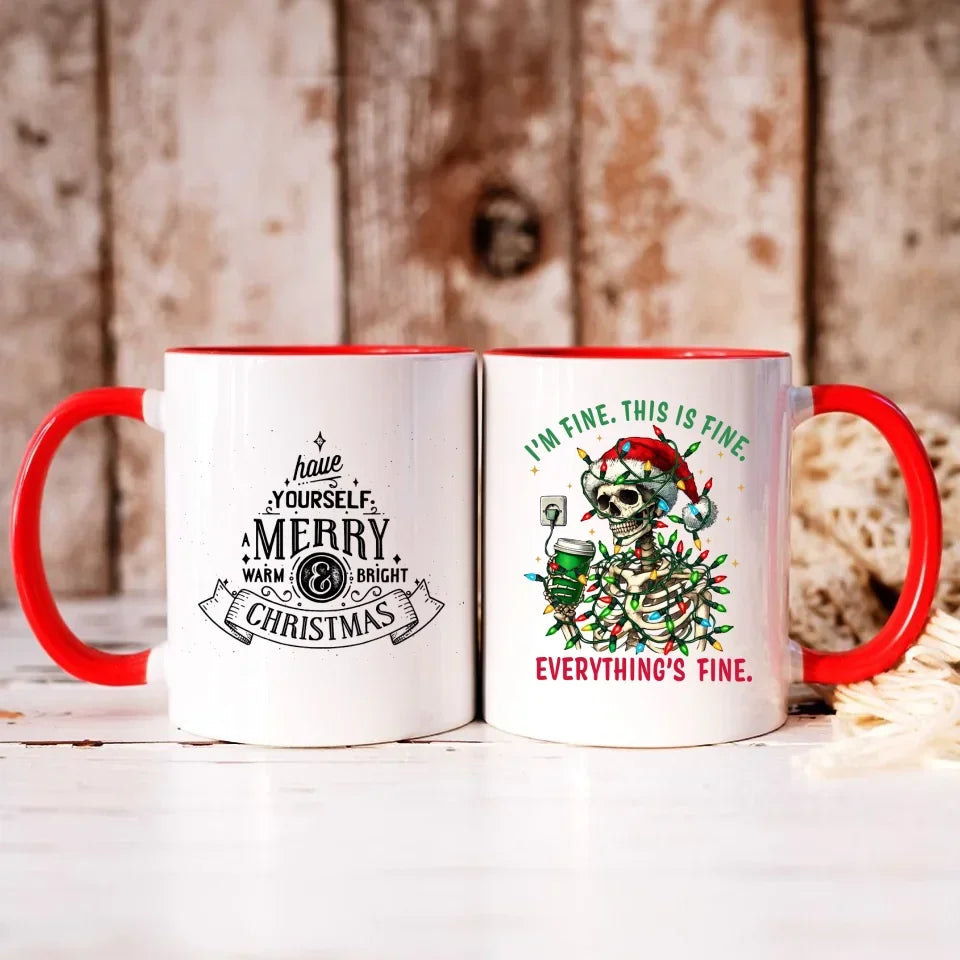Everything's fine | Świąteczny kubek BN55 - StoryCups.pl