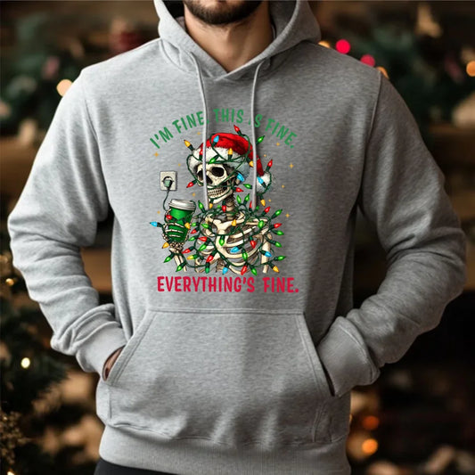 Świąteczna bluza męska z kapturem na prezent hoodie personalizacja