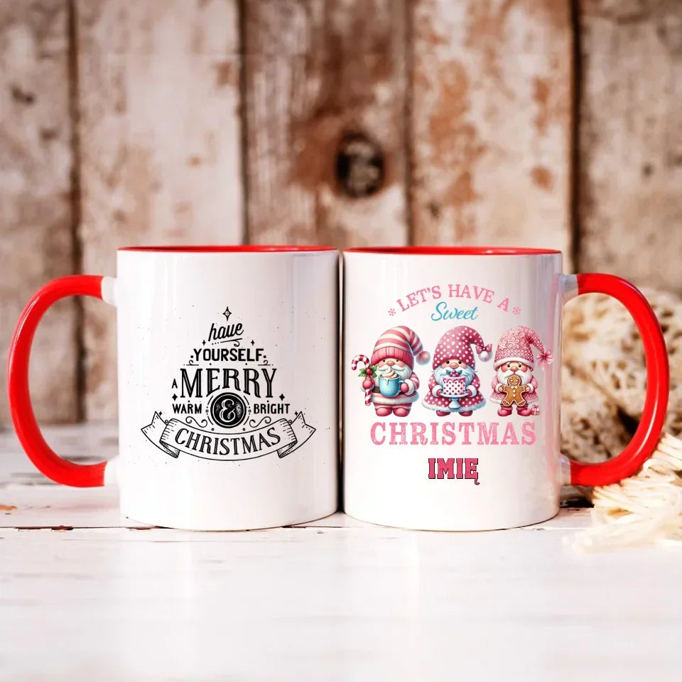 Słodkie święta | Personalizowany kubek świąteczny BN57 - StoryCups.pl