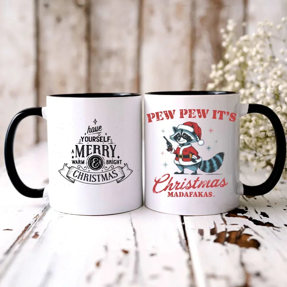 Pew pew it's Christmas | Świąteczny kubek BN60 - StoryCups.pl