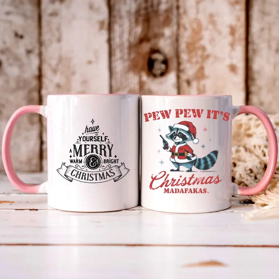 Pew pew it's Christmas | Świąteczny kubek BN60 - StoryCups.pl