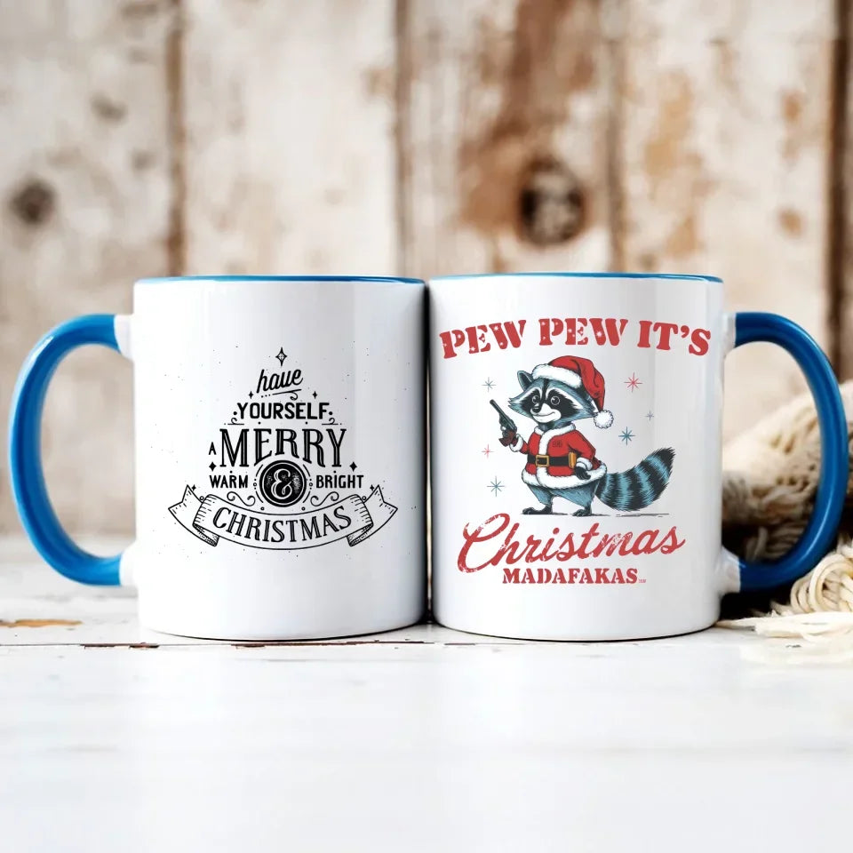 Pew pew it's Christmas | Świąteczny kubek BN60 - StoryCups.pl