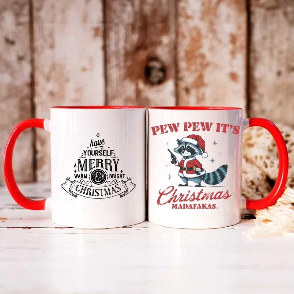 Pew pew it's Christmas | Świąteczny kubek BN60 - StoryCups.pl