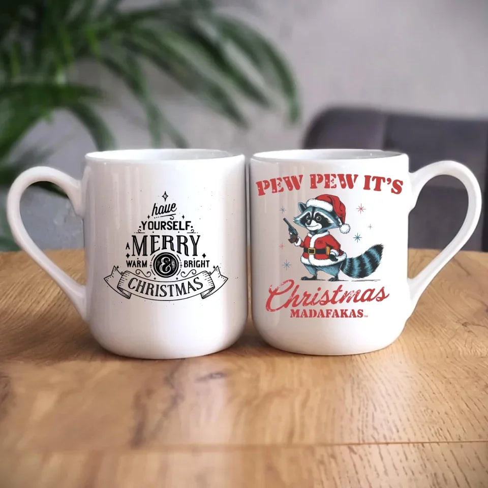 Pew pew it's Christmas | Świąteczny kubek BN60 - StoryCups.pl