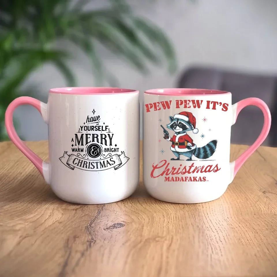 Pew pew it's Christmas | Świąteczny kubek BN60 - StoryCups.pl