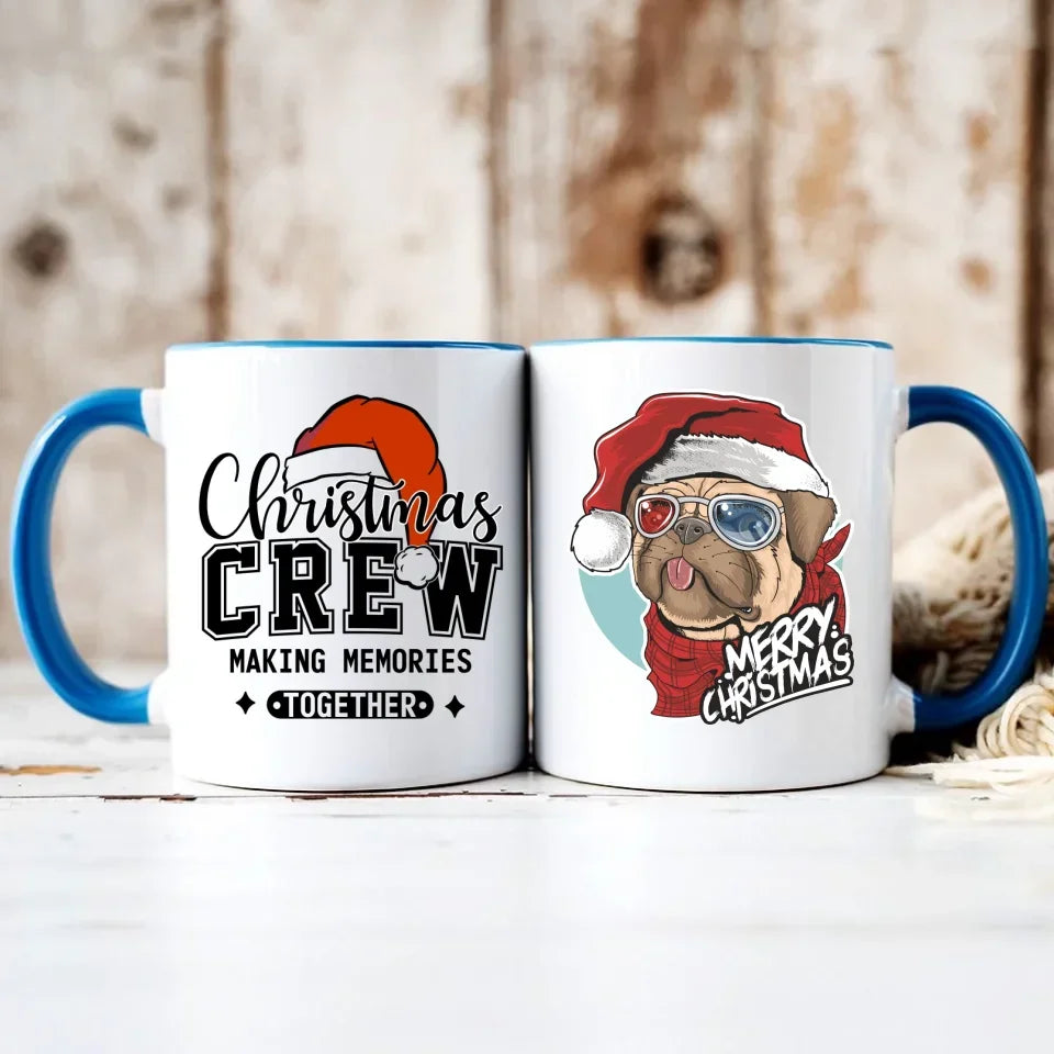 Merry Christmas | Świąteczny kubek z mopsem BN62 - StoryCups.pl