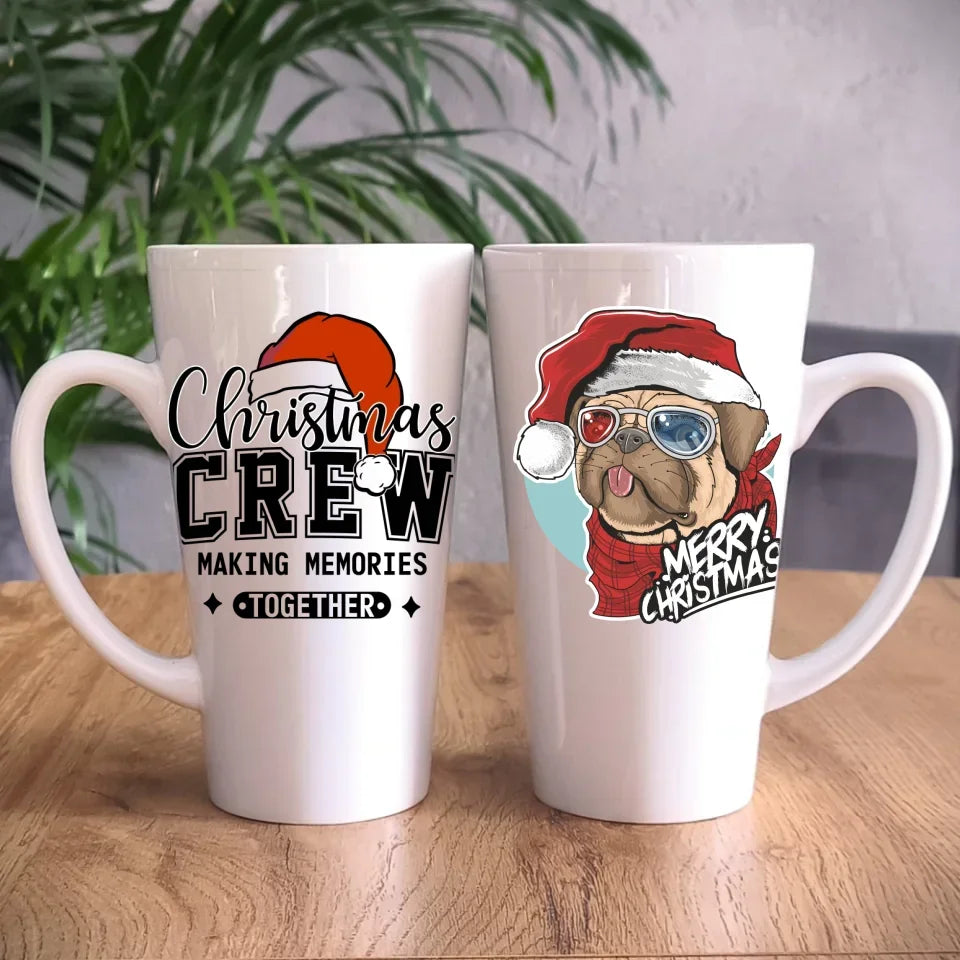 Merry Christmas | Świąteczny kubek z mopsem BN62 - StoryCups.pl
