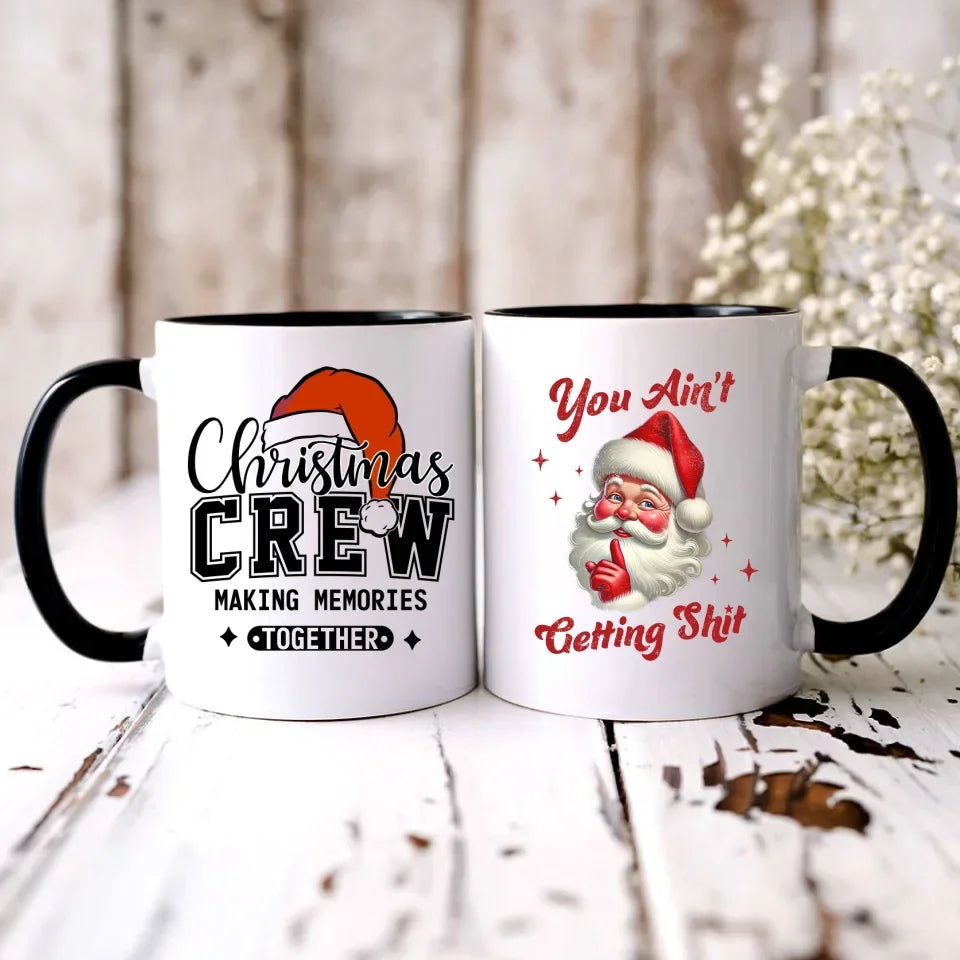 Nie dostaniesz nic | Świąteczny kubek z Mikołajem BN66 - StoryCups.pl