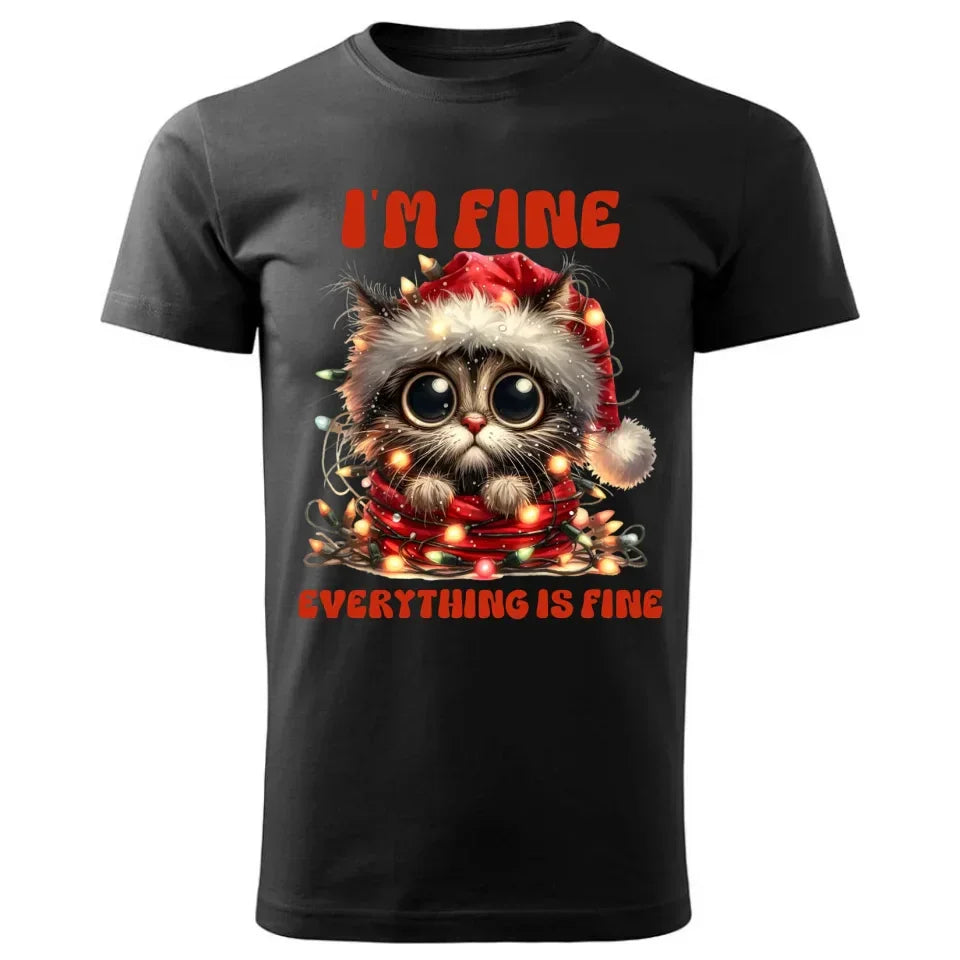 Wszystko jest w porządku | Świąteczna koszulka męska BN67 - StoryCups.pl