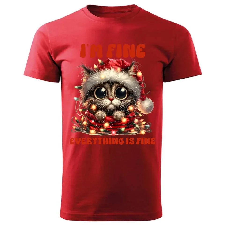Wszystko jest w porządku | Świąteczna koszulka męska BN67 - StoryCups.pl