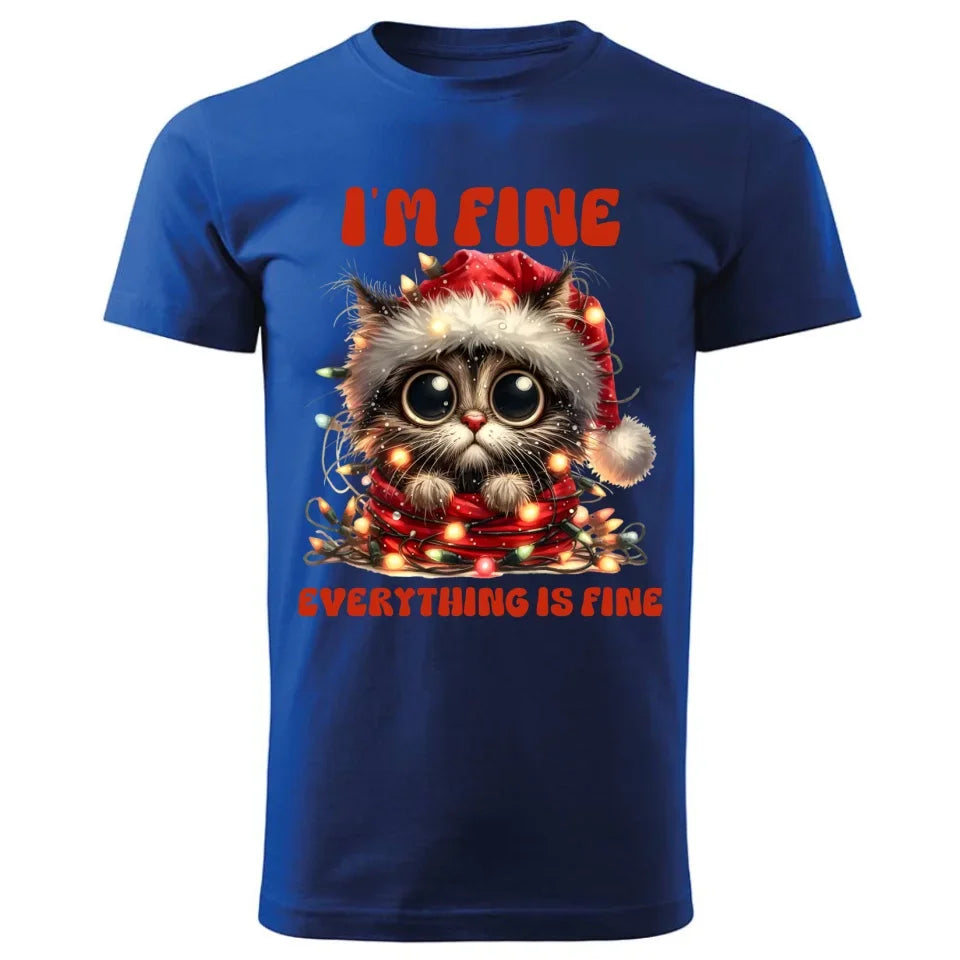 Wszystko jest w porządku | Świąteczna koszulka męska BN67 - StoryCups.pl