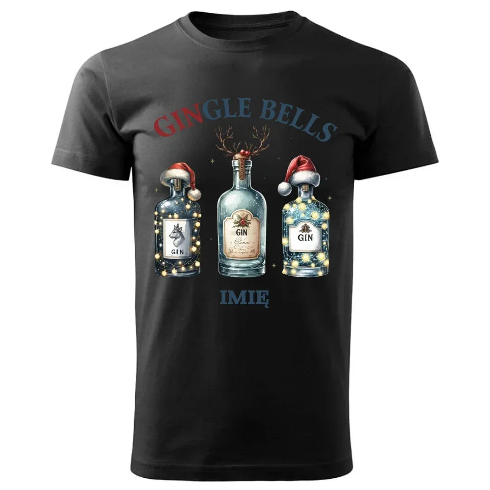 Gingle bells | Personalizowana świąteczna koszulka męska BN68 - StoryCups.pl