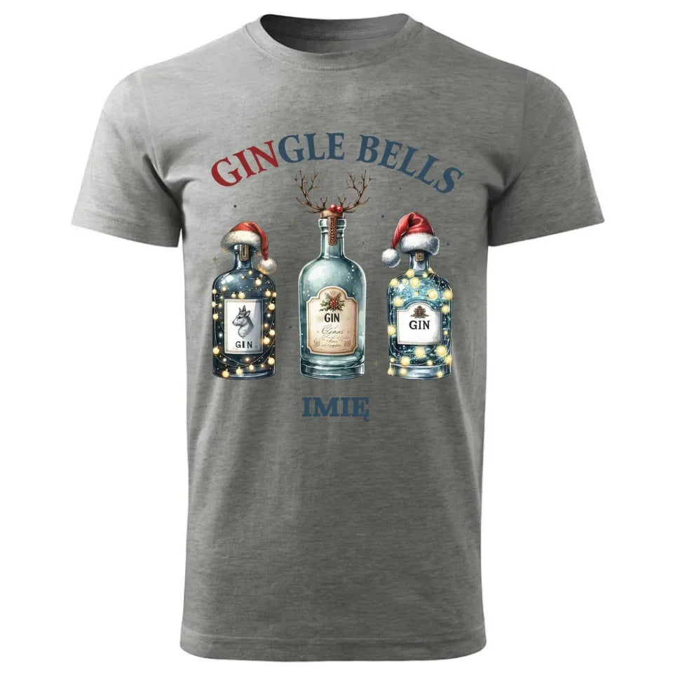 Gingle bells | Personalizowana świąteczna koszulka męska BN68 - StoryCups.pl
