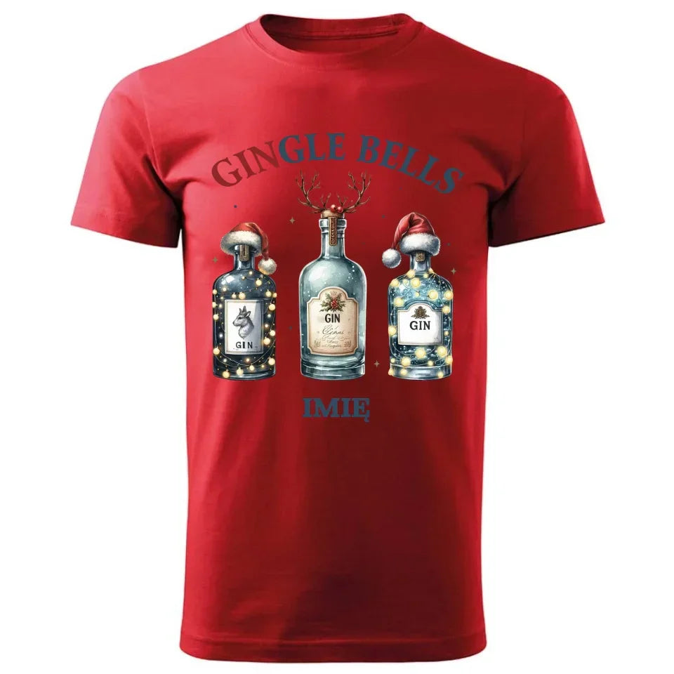 Gingle bells | Personalizowana świąteczna koszulka męska BN68 - StoryCups.pl