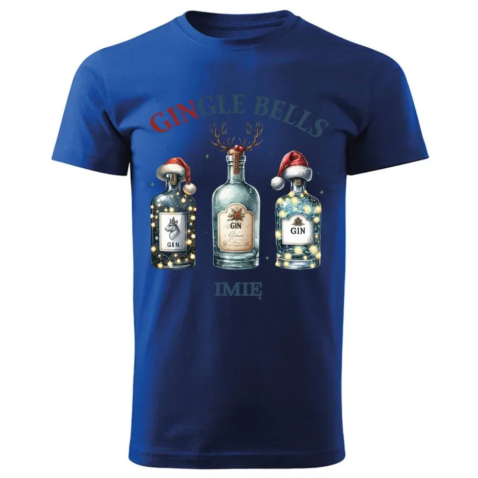 Gingle bells | Personalizowana świąteczna koszulka męska BN68 - StoryCups.pl